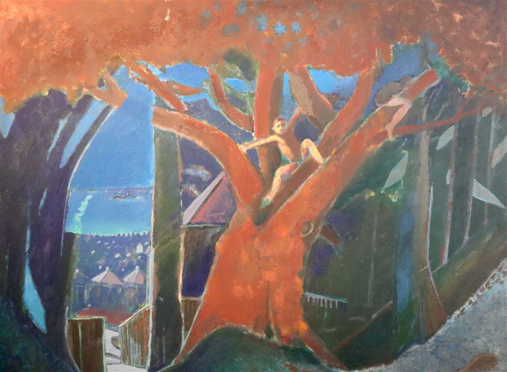§ Harold Mockford (1932-) The Big Tree 38 x 48in.